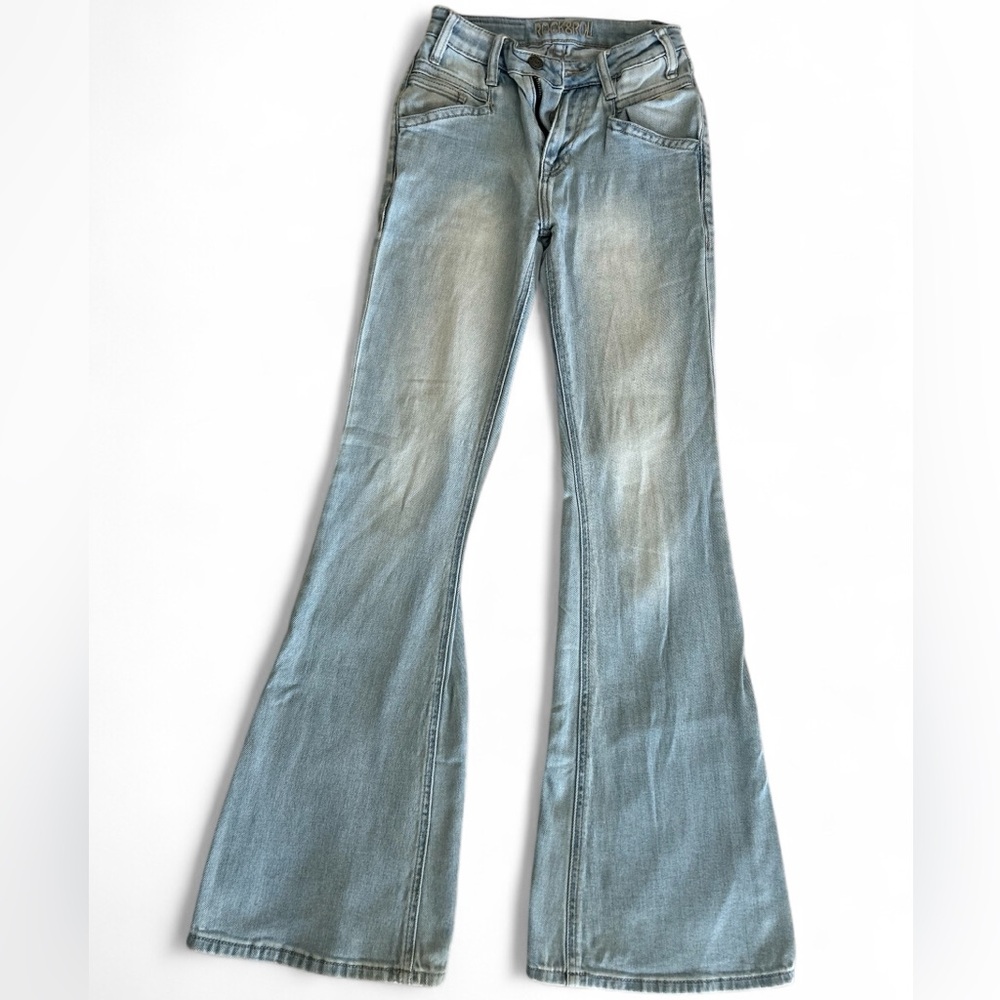 Rock & Roll Cowgirl Blue Flare Jeans